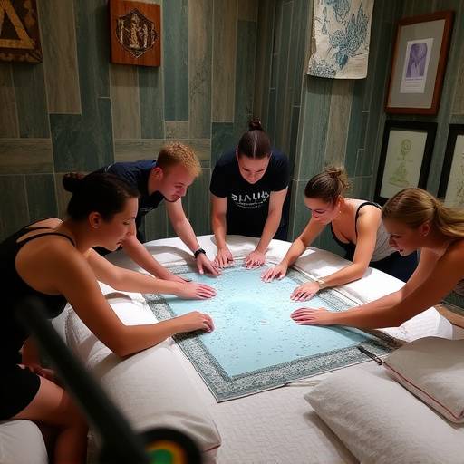 Fotografia di gruppo del team DeltaTech Spa durante un'attivit&agrave; di team building guidata da Studio Strategia & Crescita