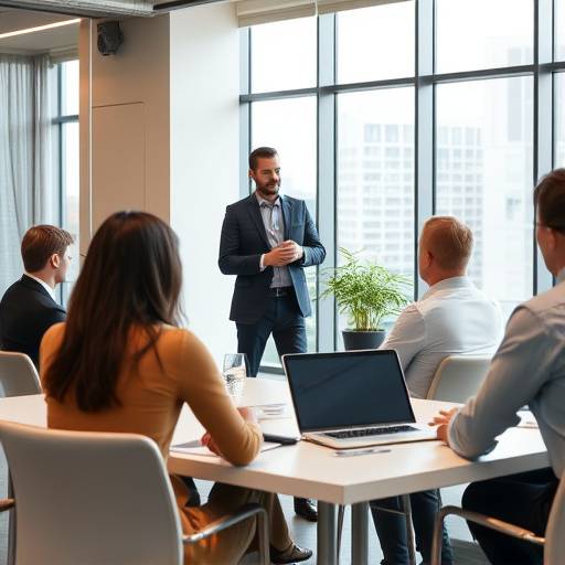 Persone in un ambiente aziendale che partecipano a una sessione di formazione, simboleggiando la formazione aziendale