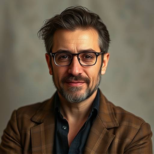 Ritratto di Giulia Verdi, imprenditrice individuale, con un'espressione determinata e positiva