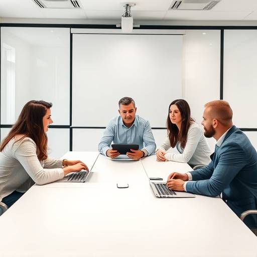 Un team di professionisti impegnati in una riunione in ufficio a Torino